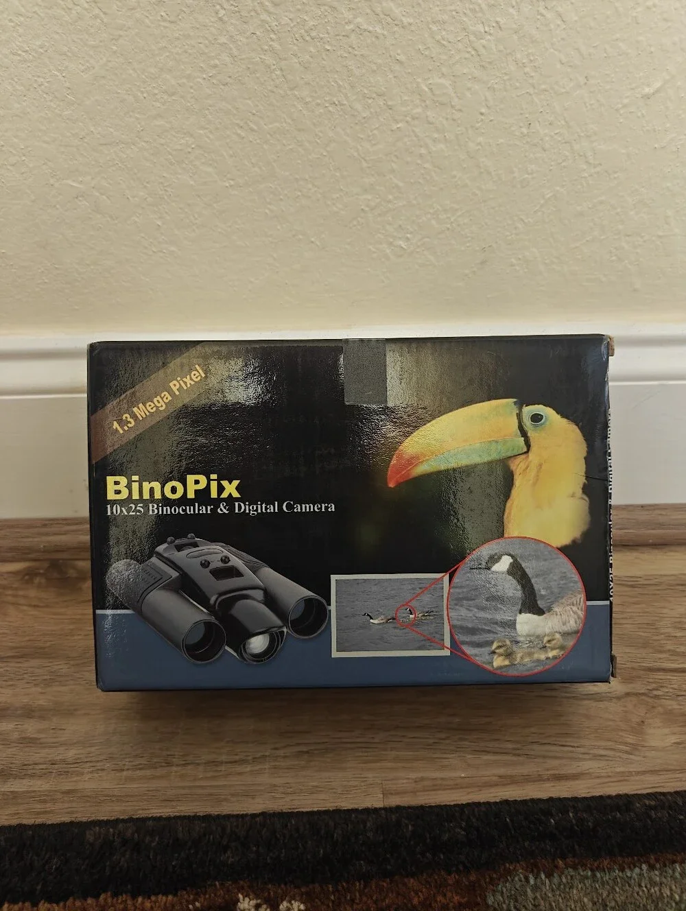 Genuine Zina BinoPix 10x25 Binoculars With Digital Camera + USB Cord